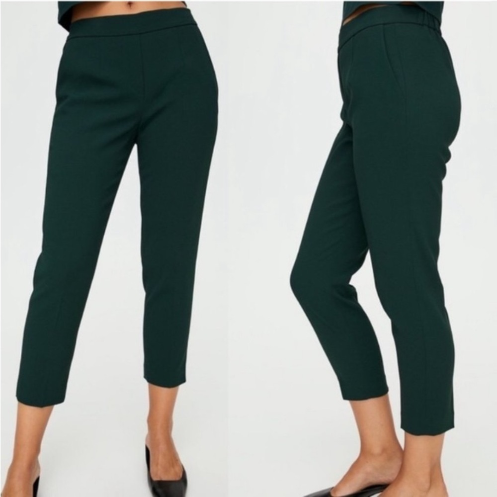 BABATON Cohen Cropped Pleated Dress Pants